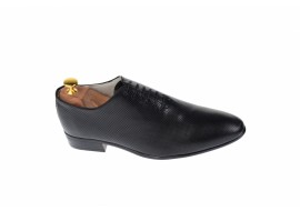 Pantofi barbati office, eleganti din piele naturala de culoare neagra NIC5NPR